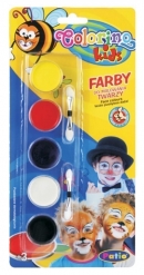 Barvy obličejové Colorino vodové 5 barev
