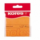 Bloček Kores 75x75mm neon oranžová