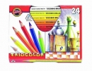 Pastelky Koh-i-noor trojhranné Jumbo 3154/24 Triocolor silné