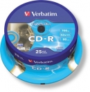 CD -R VERBATIM potisknutelné, cake box, 52x / 25 ks