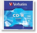 CD -R VERBATIM slim box, 52x / 1 ks