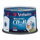 CD -R VERBATIM potisknutelné, cake box, 52x / 50 ks
