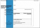 Obálka s doručenkou a odtrhovacím poučením (správní řád) B6 modrý pruh text 125 x 176mm / 100 ks