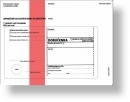 Obálka s doručenkou a odtrhovacím poučením (správní řád) 162 x 217mm červený pruh text/ 100 ks