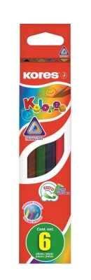Pastelky Kores trojhranné 6 ks