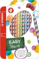 Pastelky Stabilo EASYcolors trojhranné pro praváky 12 ks + ořezávátko
