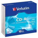 CD -R VERBATIM 10-pack, 700MB, slim 52x, 80min.