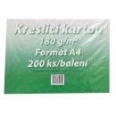 Karton kreslicí bílý A4 180 g/ 200 l.