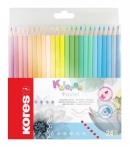 Pastelky Kores Kolores trojhranné 24 ks Pastel